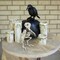 Halloween Skeleton Bird, Creepy Haunted House Crow Prop, Realistic Tabletop Decor, 8.5 Inches